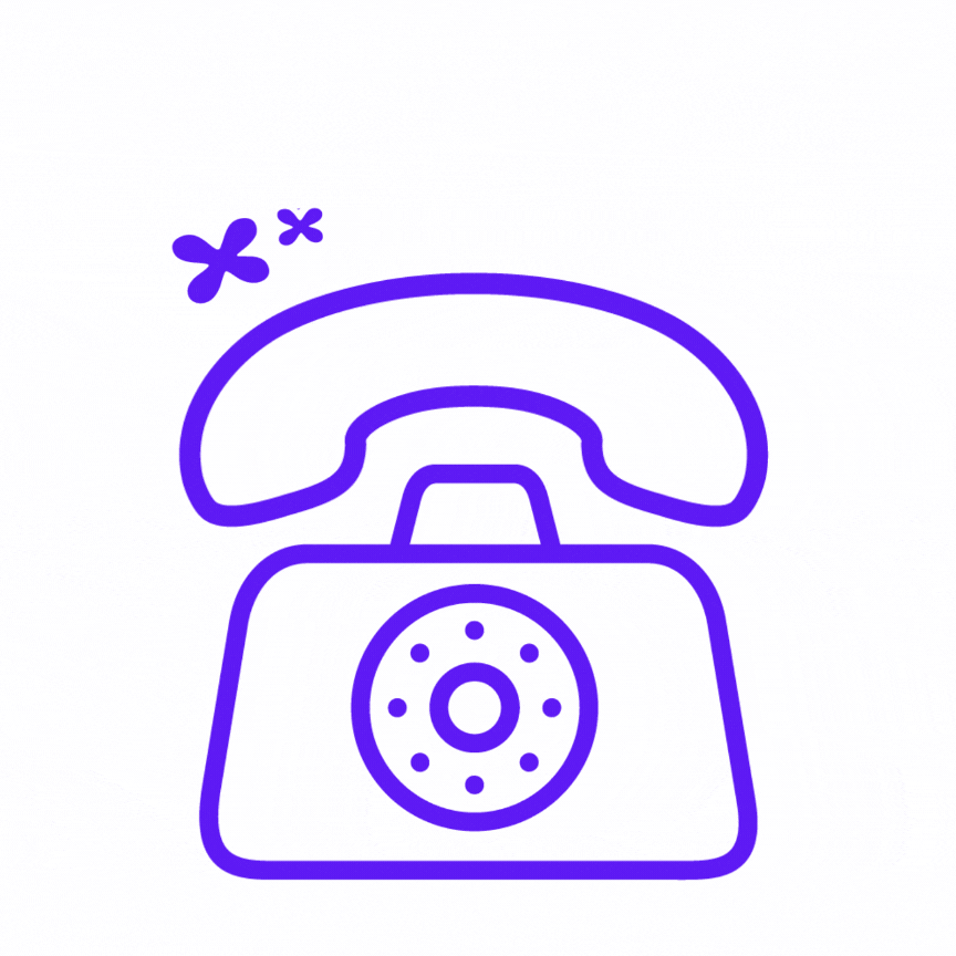 gif téléphone - contact pixta