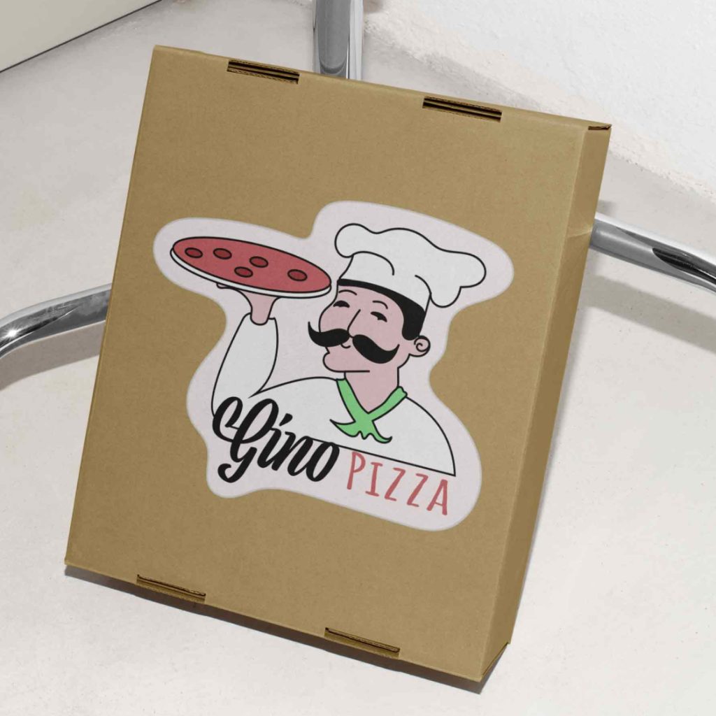 Logo Gino Pizza - Pixta communication